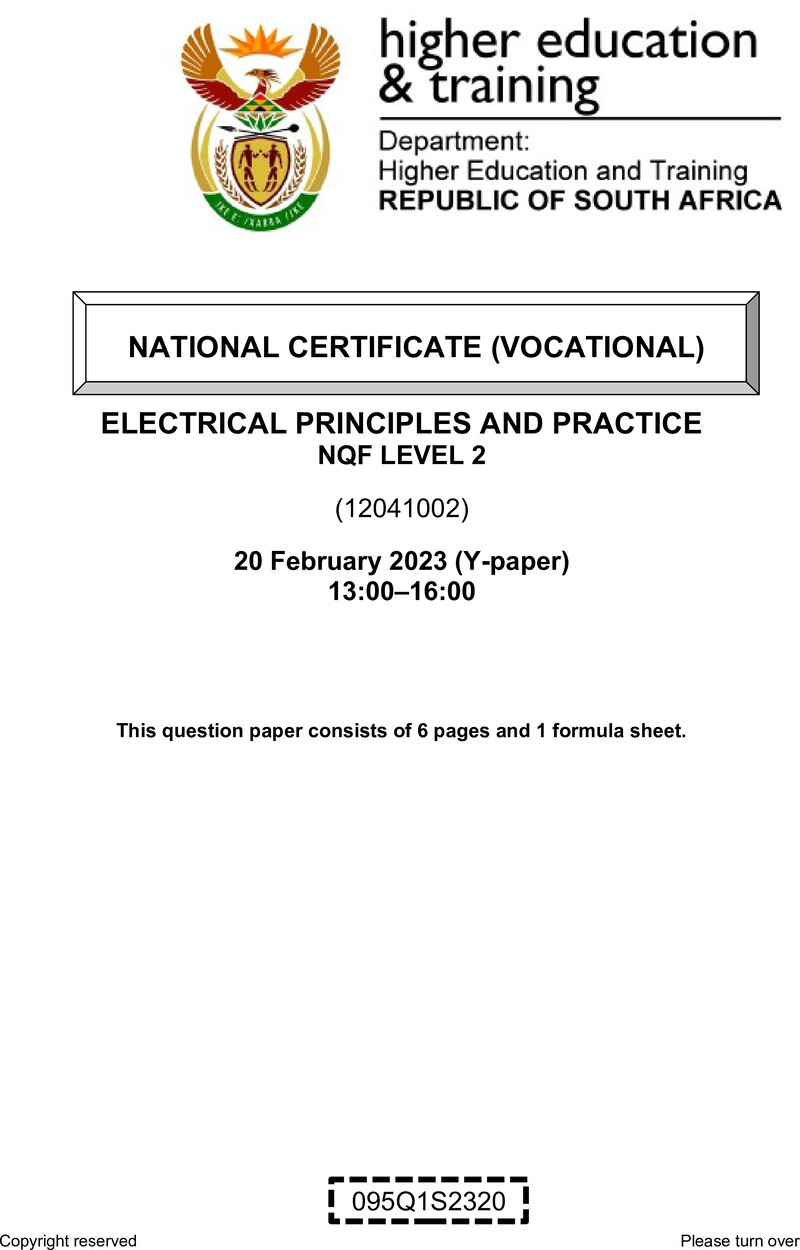 Electrical Principles And Practice L2 QP Feb 2023 Signed Off