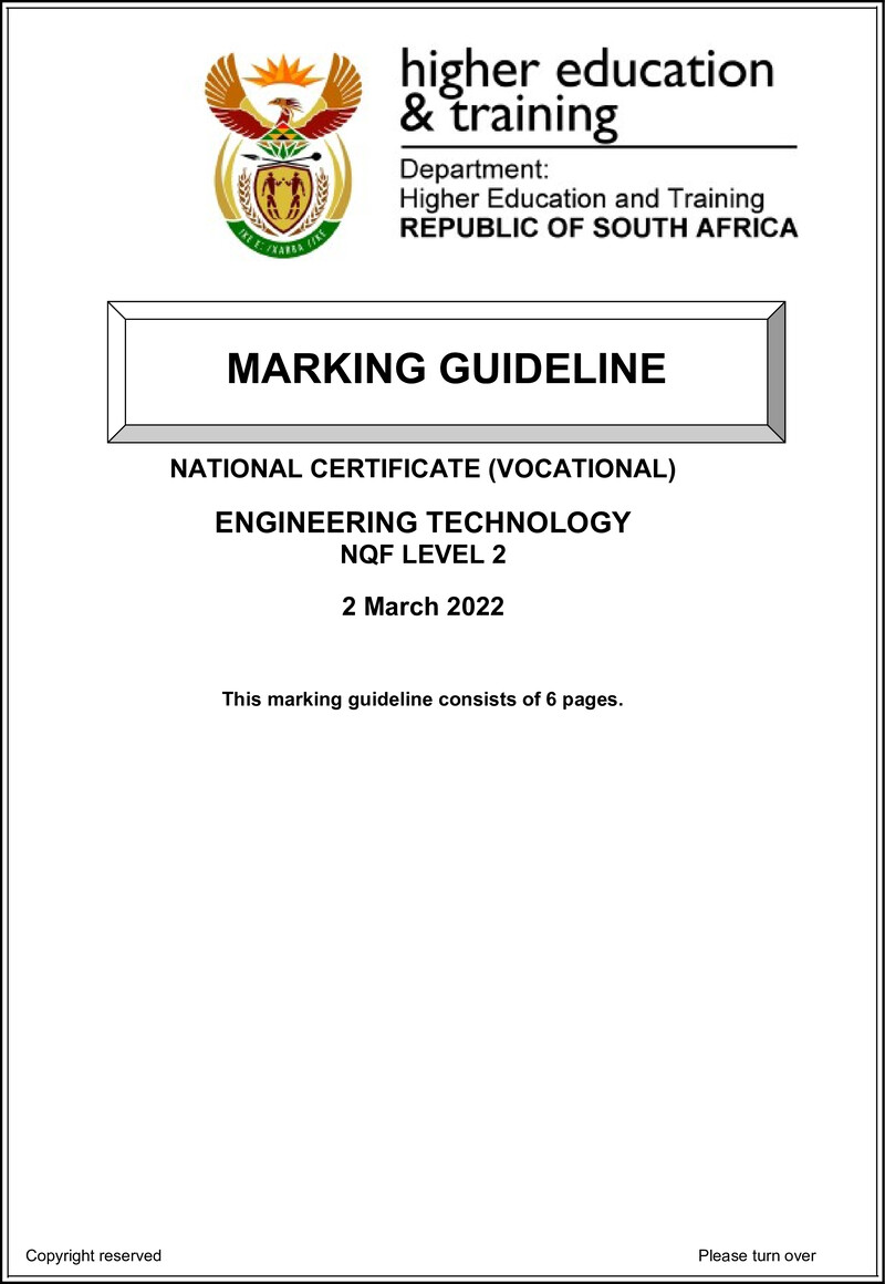 Engineering Technology L2 Memo Feb 2022