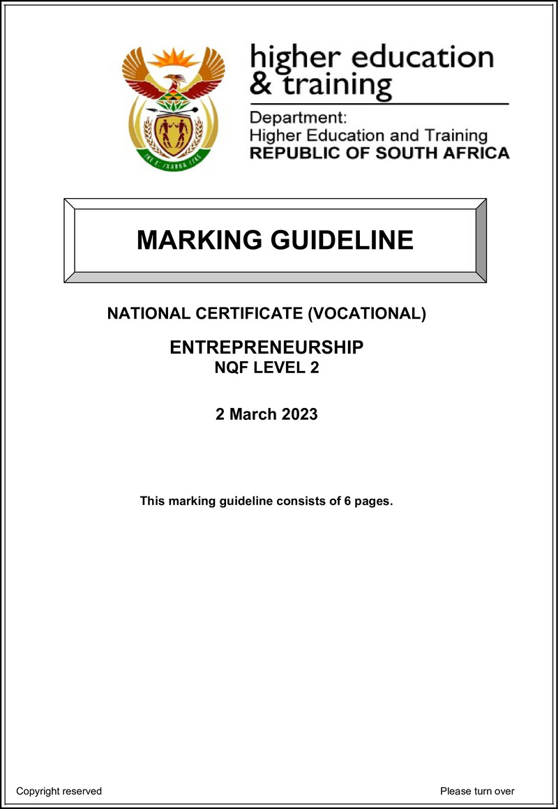 Entrepreneurship L2 Supp Mg Feb 2023 Signed Off