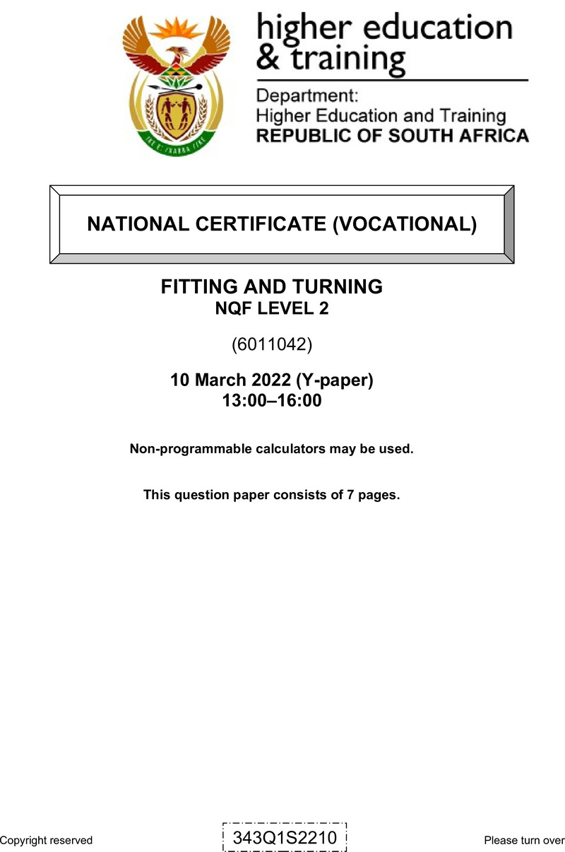 Fitting And Turning L2 QP Feb 2022