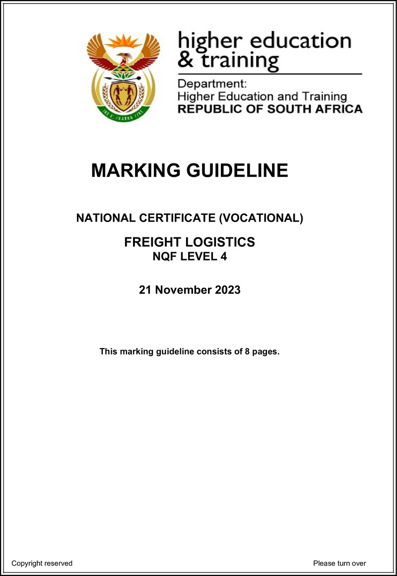 Nc1360 Freight Logistics L4 Memo Nov 2023 Signed Off