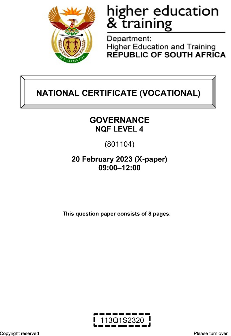 Nc1380 Governance L4 Supp QP Feb 2023 Signed Off