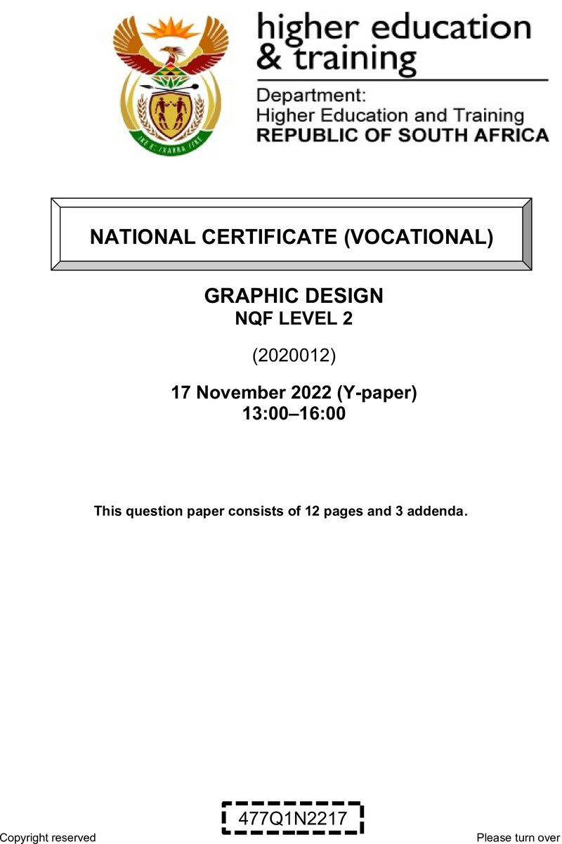 Nc1390 Graphic Design L2 QP Nov 2022 Moller