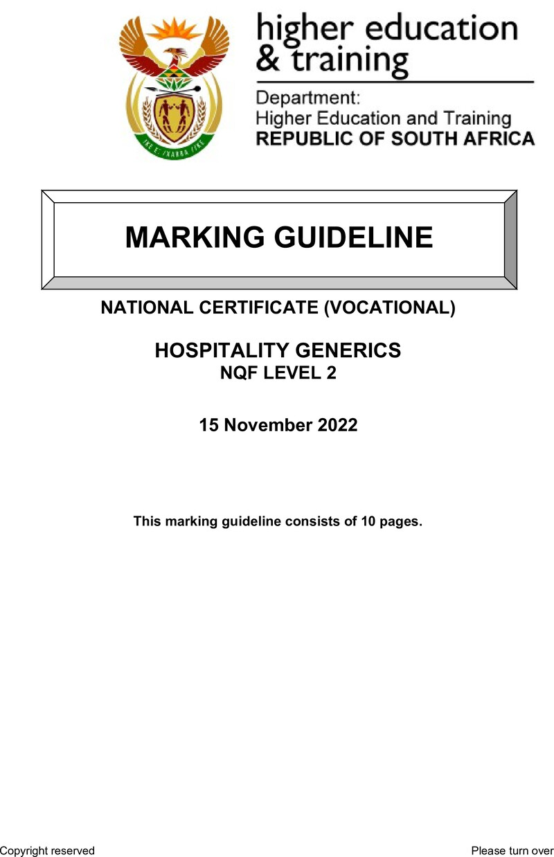 Nc1420 Hospitality Generics L2 Nov Memo 2022 Signed Off