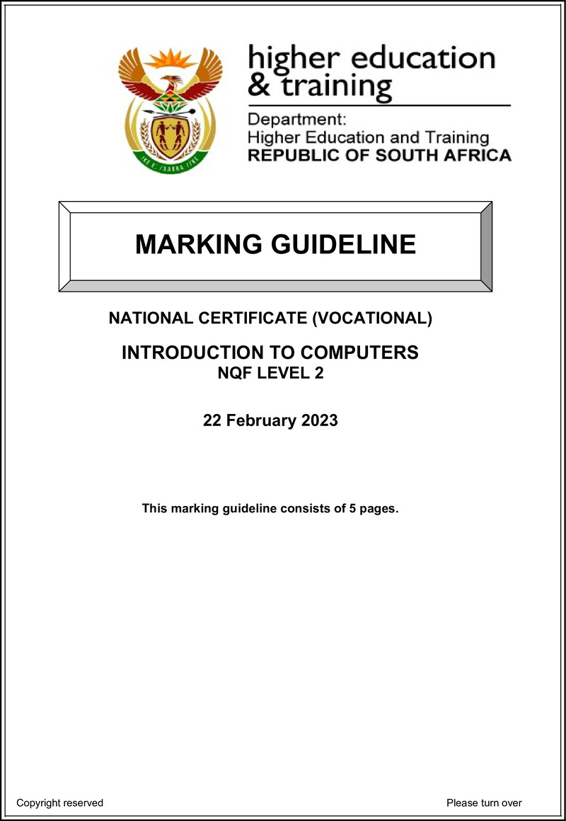 Introduction To Computers L2 Memo Feb 2023