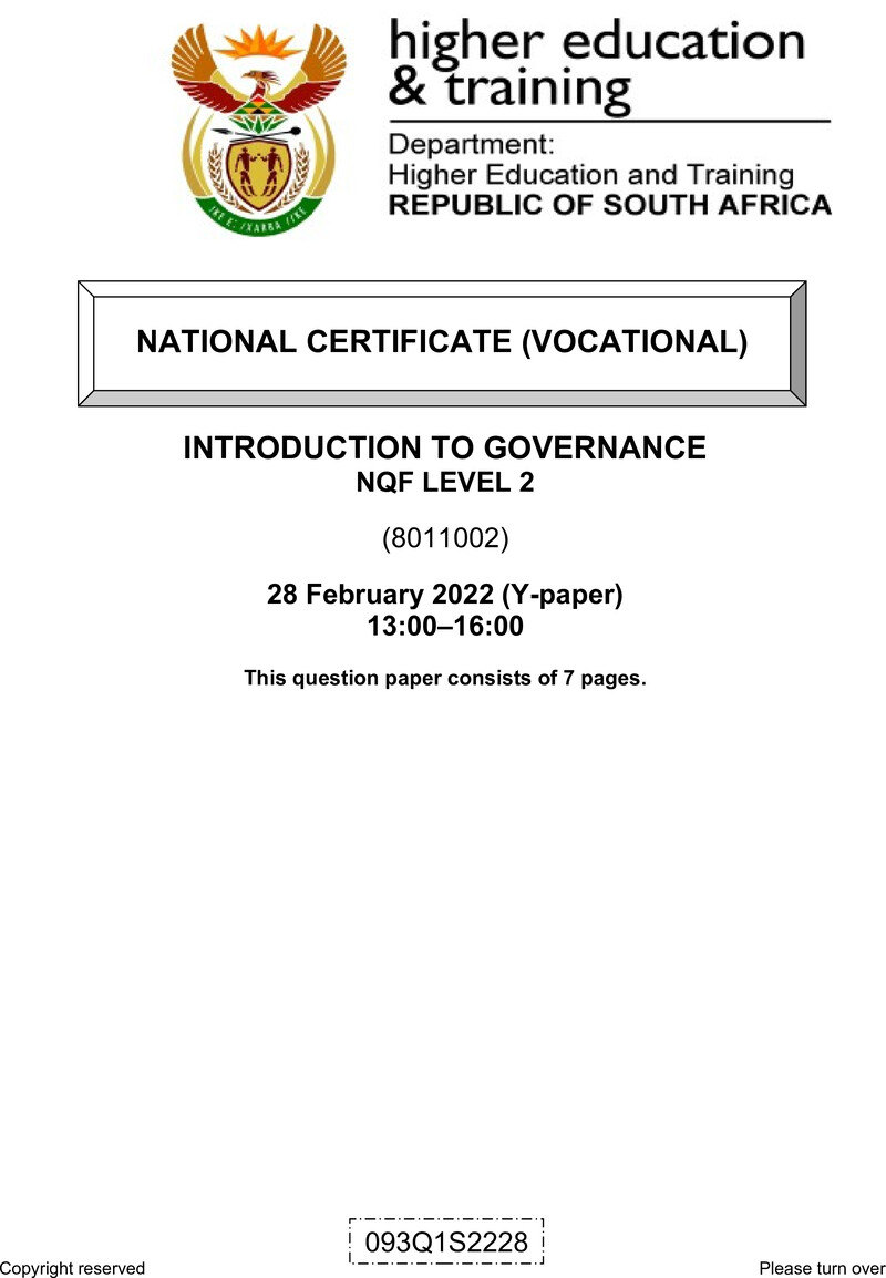 Introduction To Governance L2 QP Supp Feb 2022 Edited Fopma