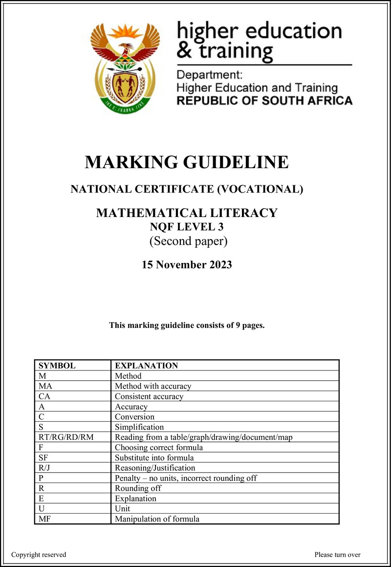 Nc1980 Mathematical Literacy L3 P2 Memo Nov 2023 Signed Off
