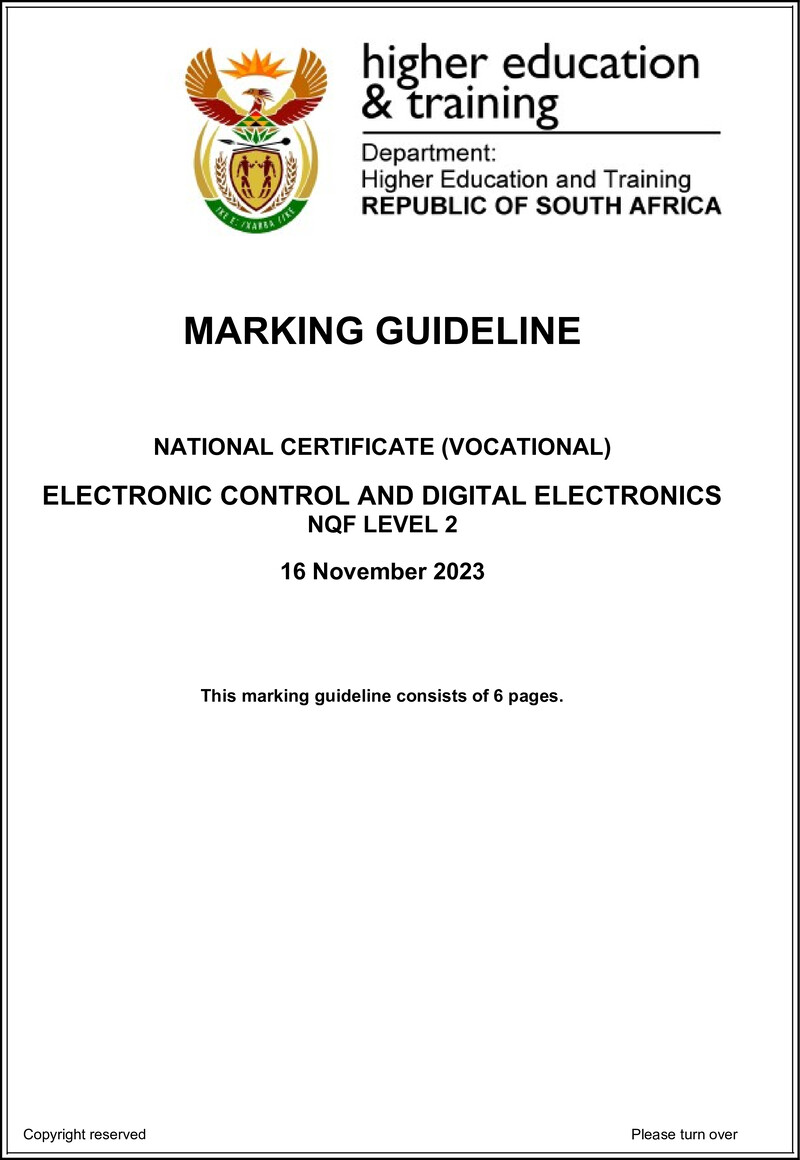 Electronic Control And Digital Electronics L2 Memo Nov 2023 Signed Off