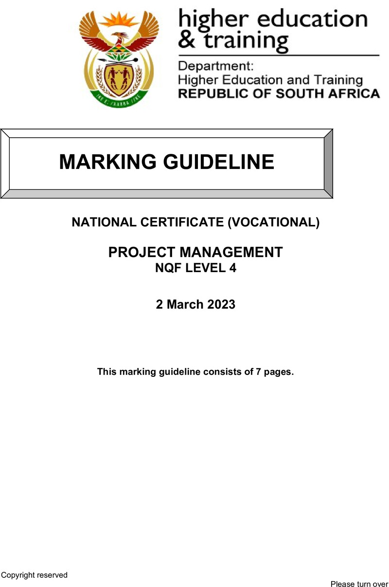 Nc2540 Project Management L4 Memo Supp Feb 2023 Signed Off