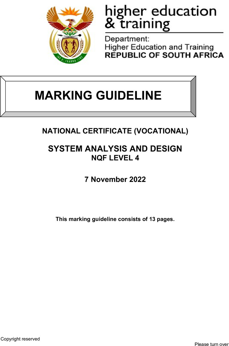 Nc2810 System Analysis And Design L4 Memo Nov 2022 Signed Off