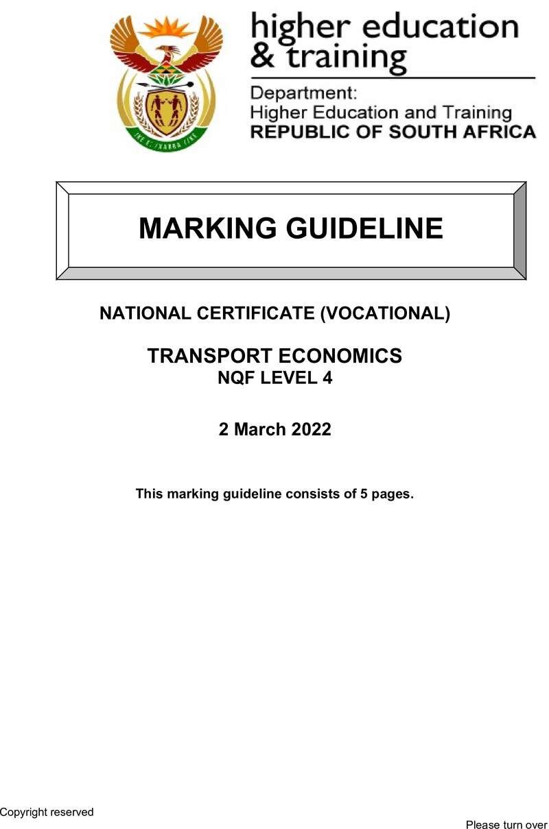 Nc2940 Transport Economics L4 Memo Supp Feb 2022 Signed Off