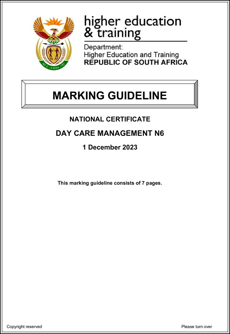 N340 Day Care Management N6 Nov Memo 2023