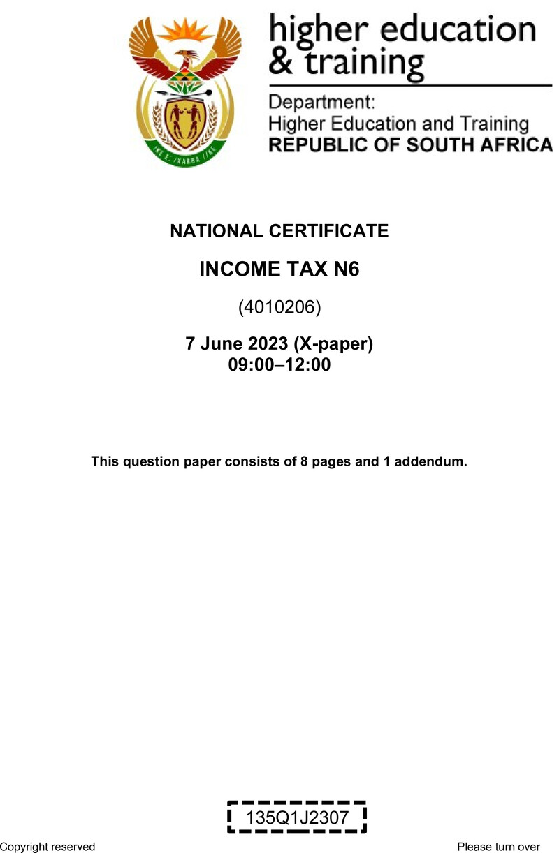 Income Tax N6 QP June 2023 Edited Gerber