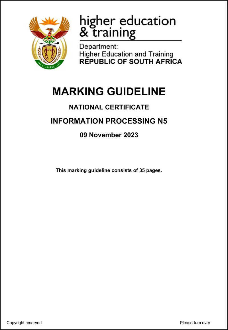 N680 Information Processing N5 Memo Nov 2023
