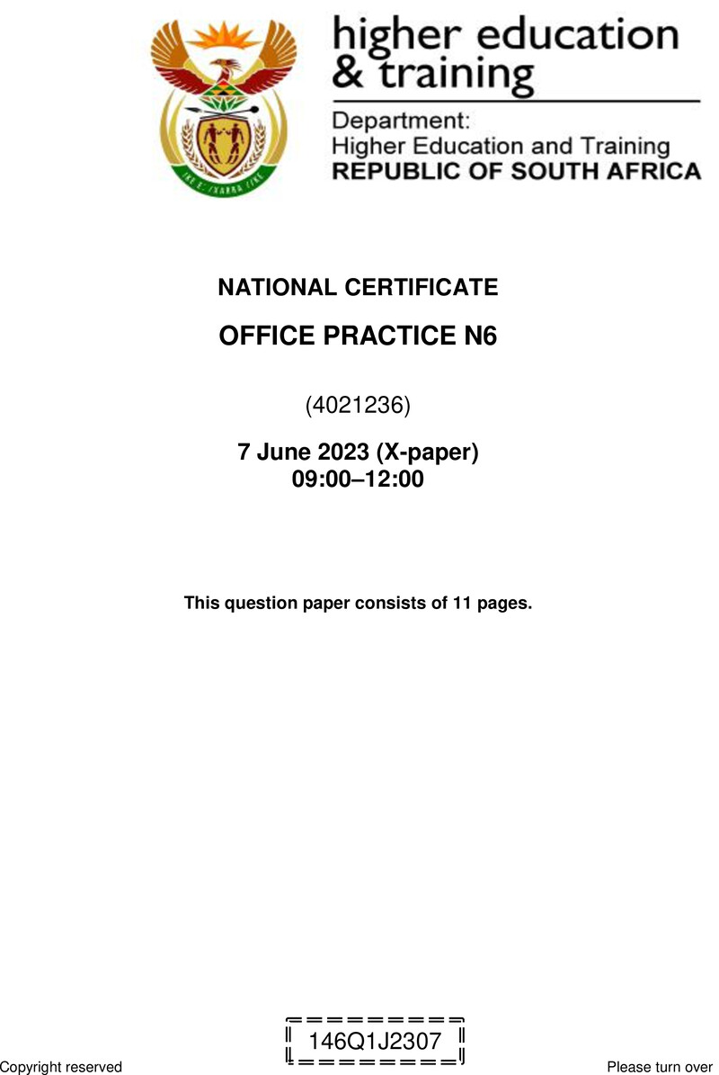 Practice N6 June QP 2023 Edit Posthumus preview