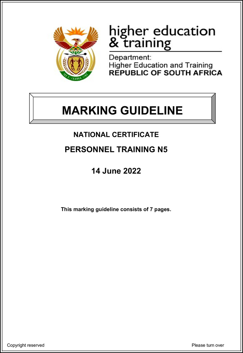 Training N5 MEMO June 2022 preview