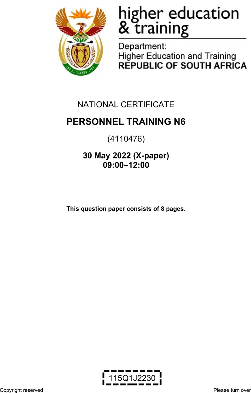 Training N6 QP Jun 2022 Edited Ettienne preview