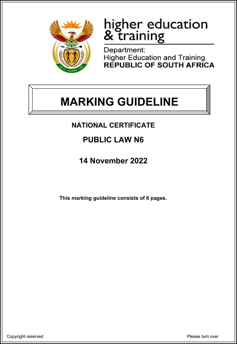 Public Law N6 Nov Memo 2022