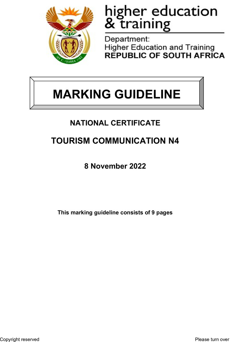 Communication N4 Nov MEMO 2022 preview