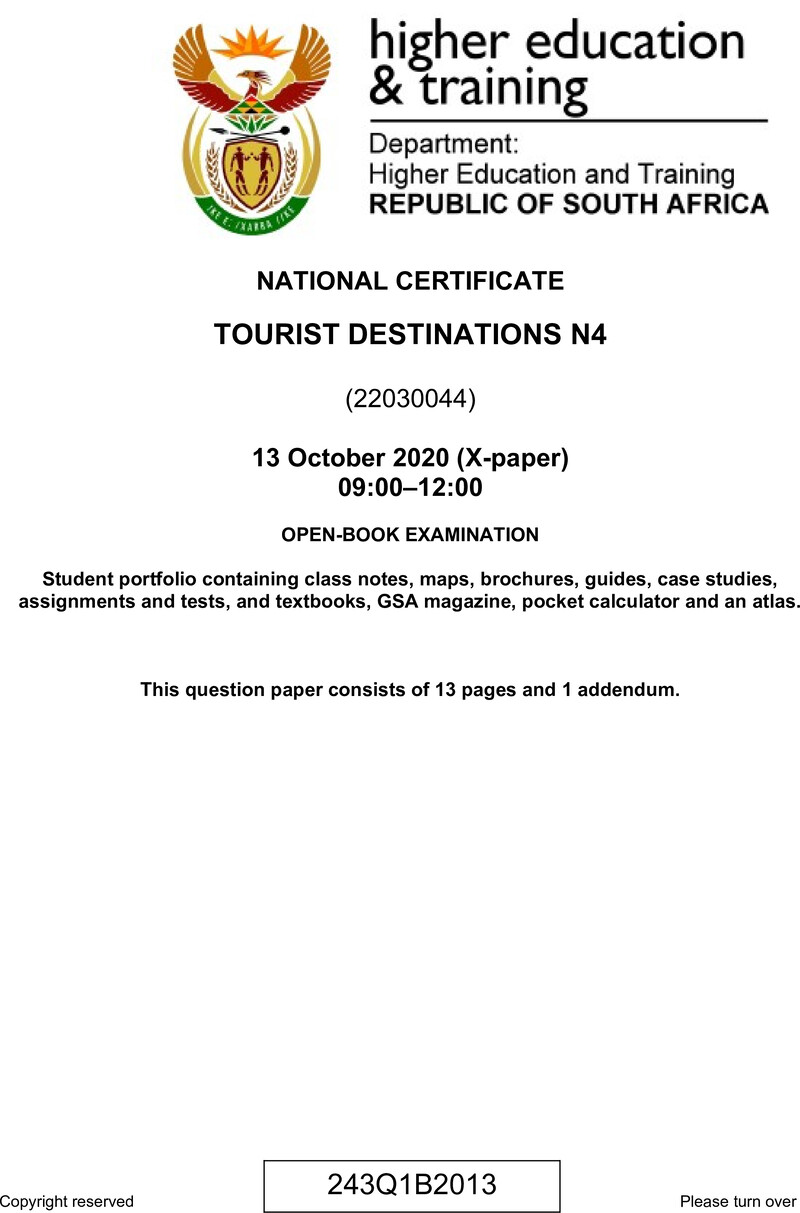 Destinations N4 QP June 2020 preview