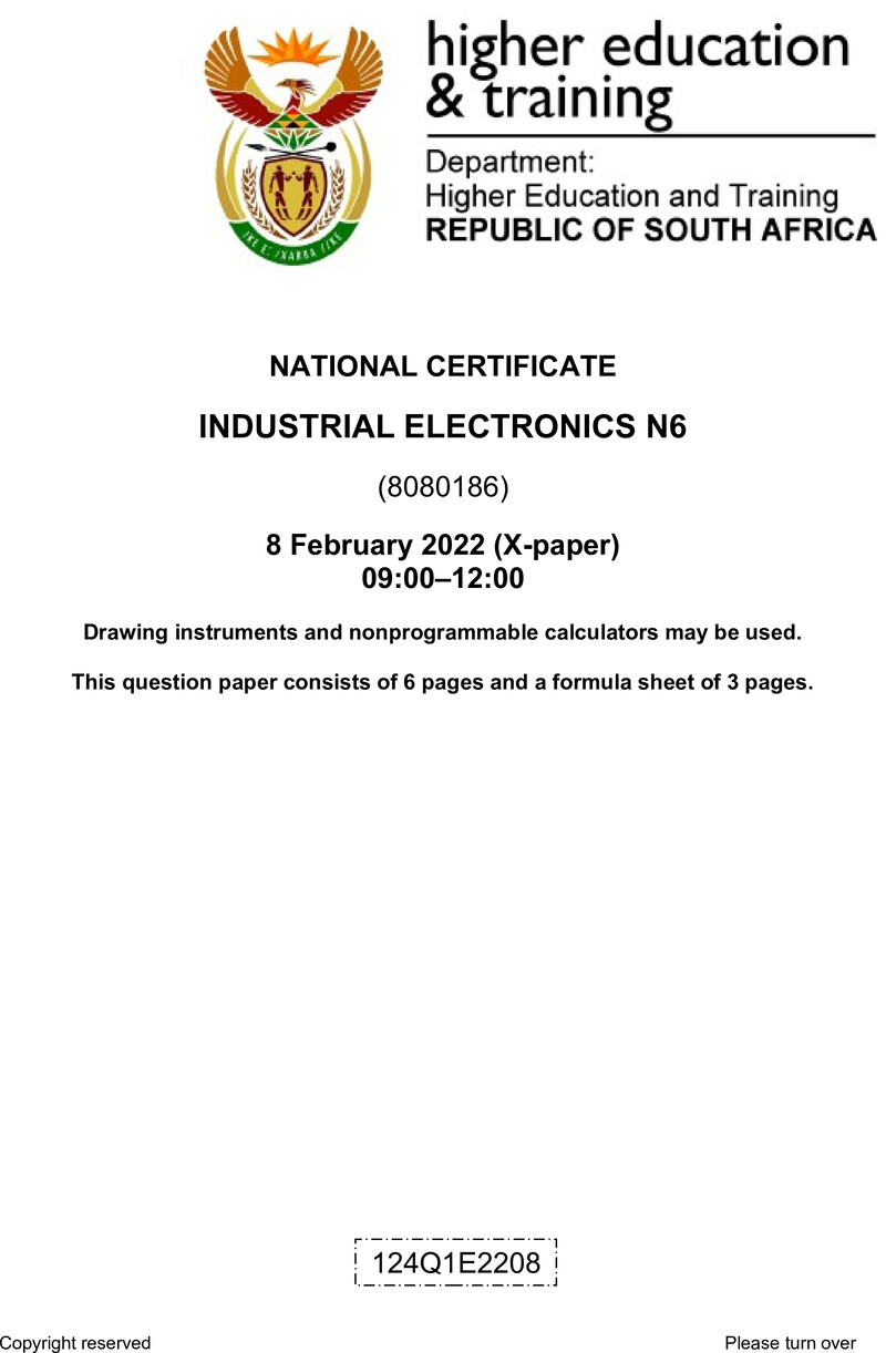 Industrial Electronics N6 QP Nov 2021