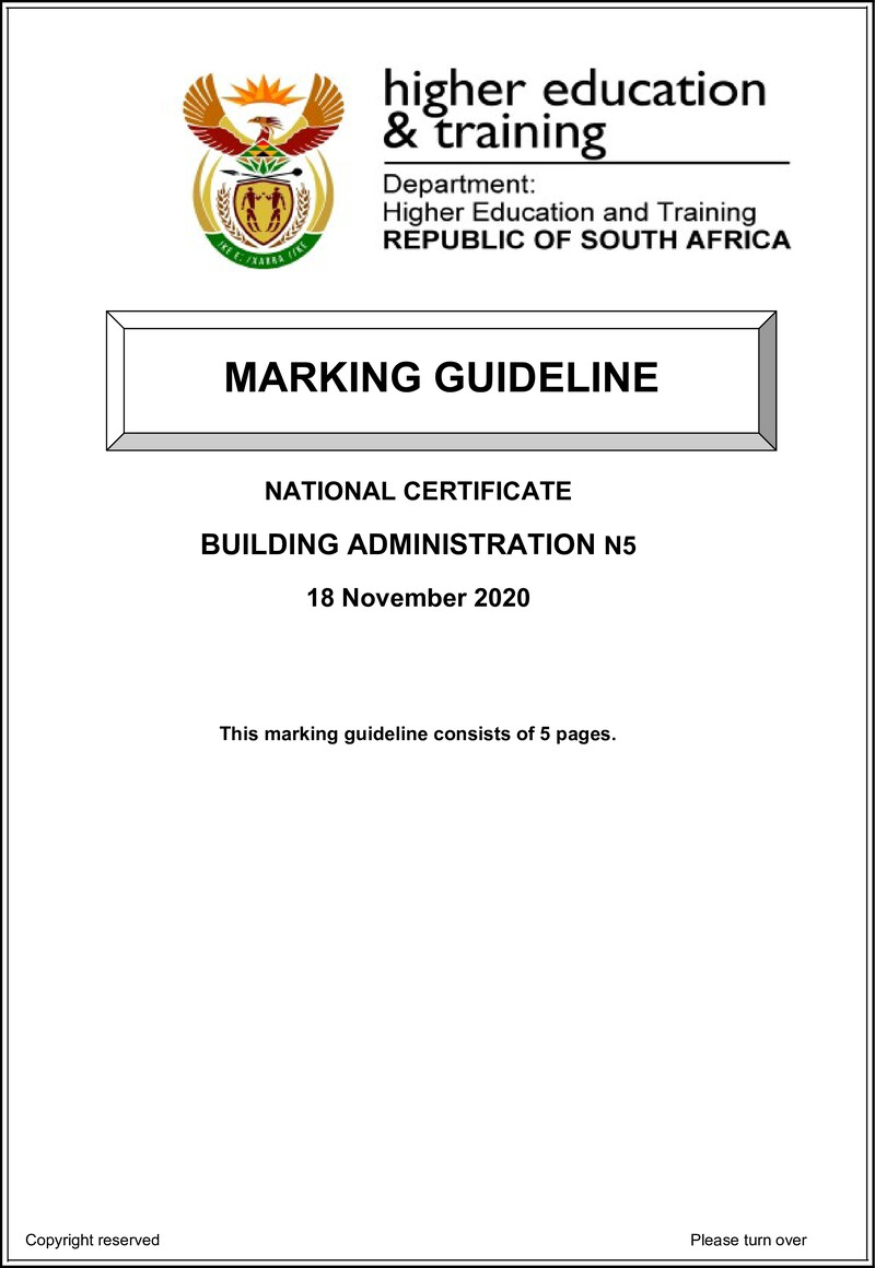 T100 Building Administration Mg N5 Aug 2020