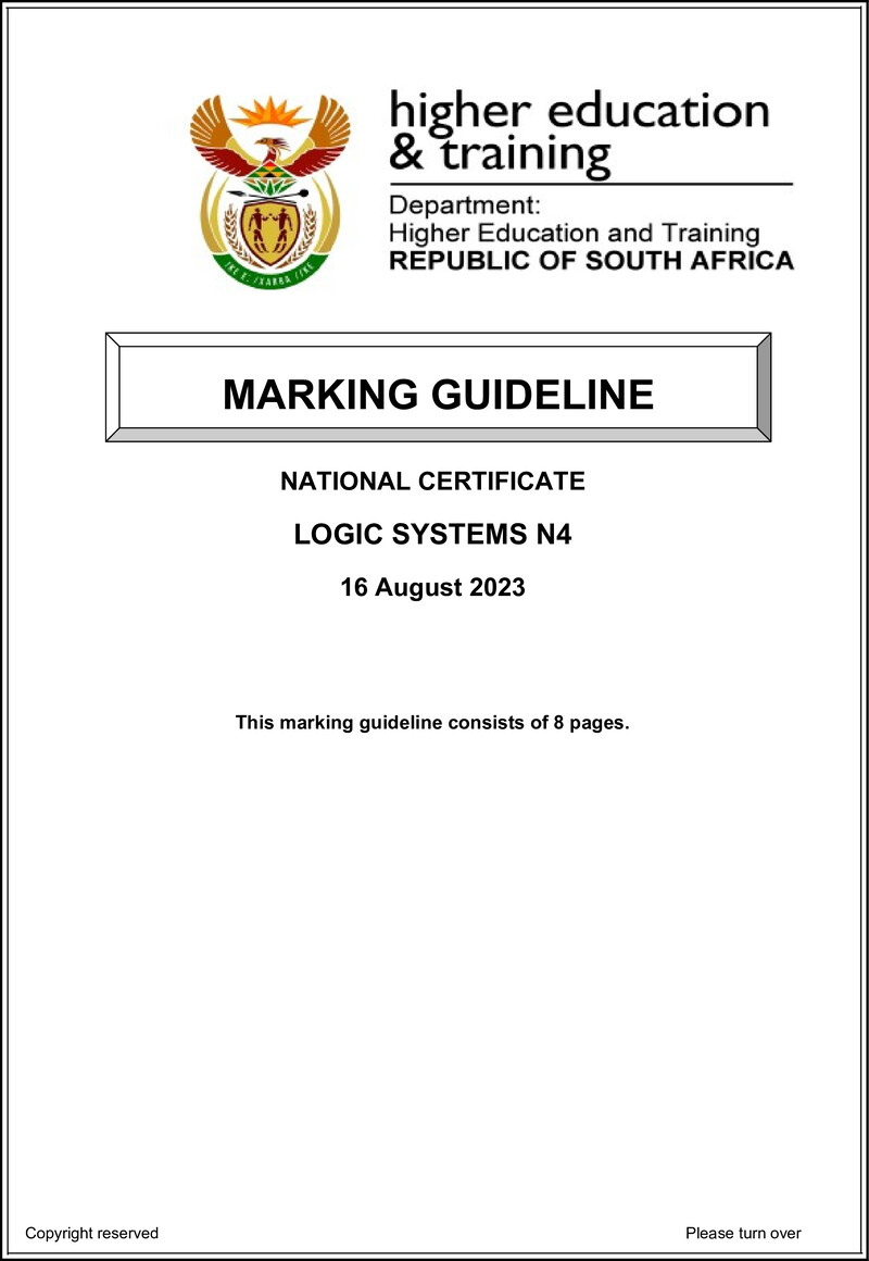 T940 Logic Systems N4 Aug Memo 2023