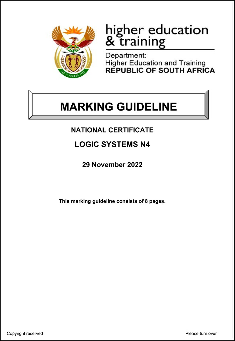 T940 Logic Systems N4 Memo Nov 2022 Edited