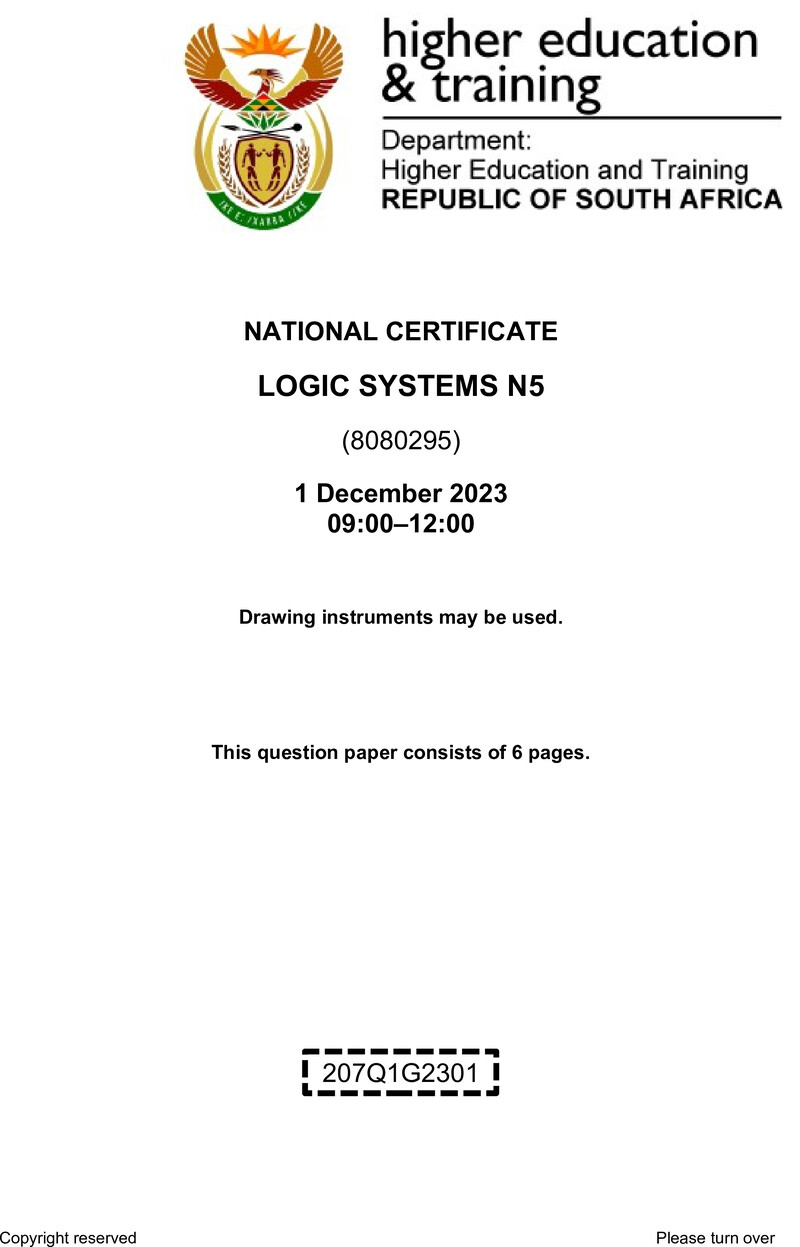 T950 Logic Systems N5 QP Nov 2023