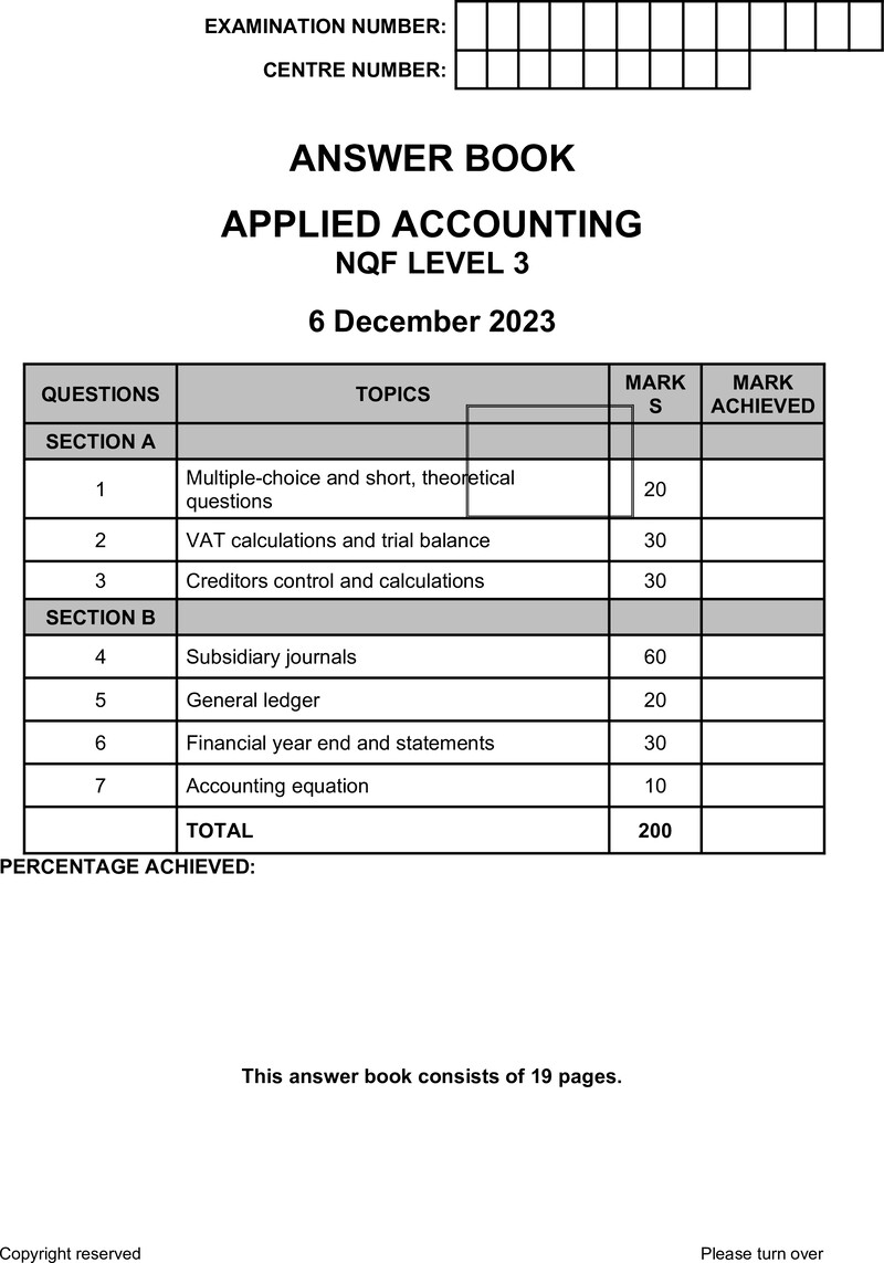 Nc180 Applied Accounting Answer Book Nov 2023 Signed Off