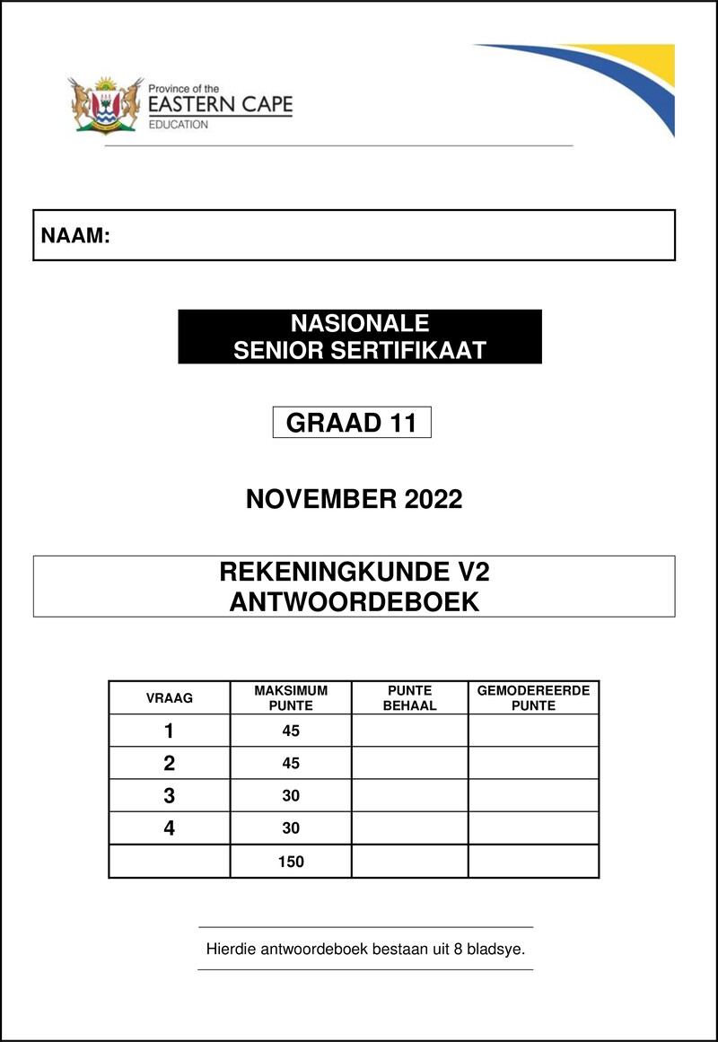 Accounting P2 Gr12 Ans Book Nov2022 Afr