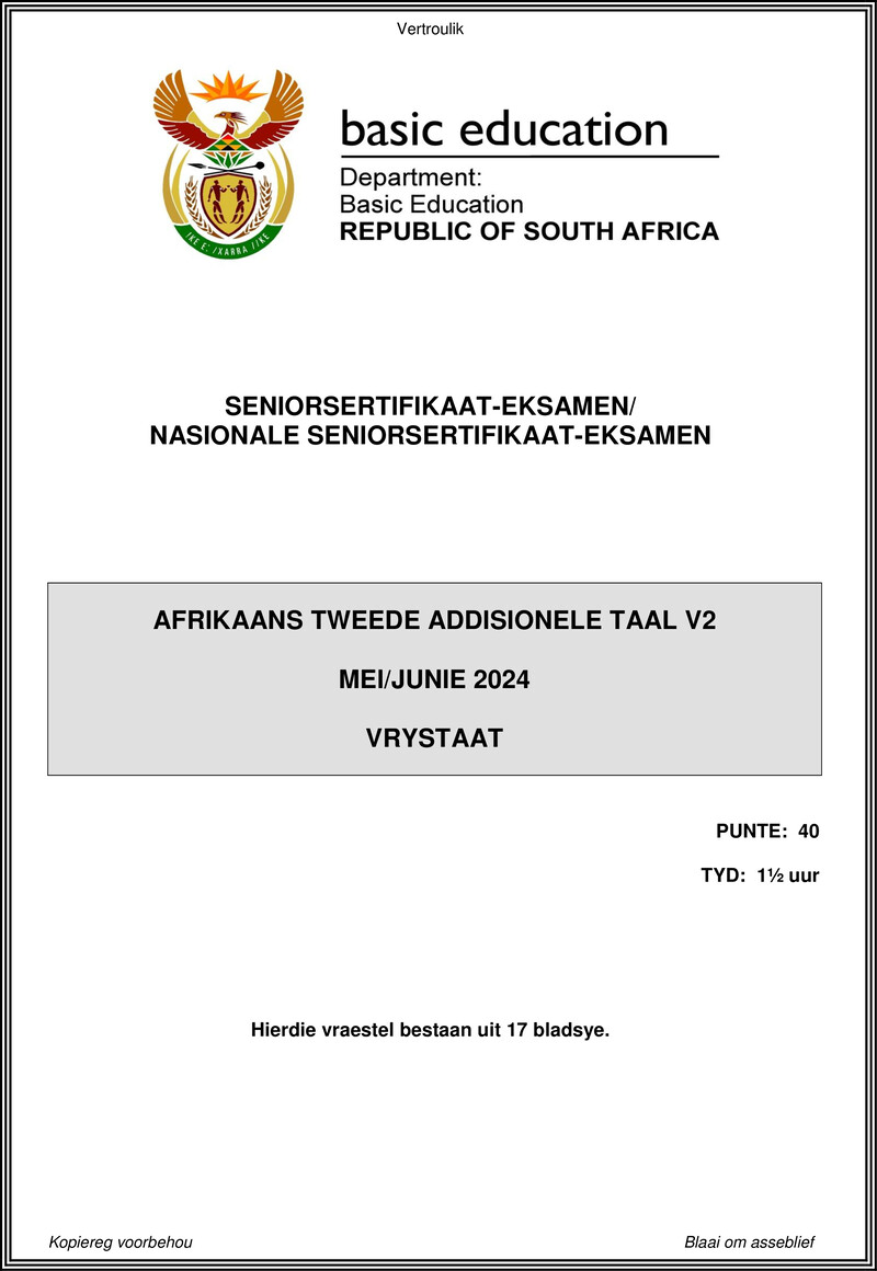 Afr Sal P2 May June 2024 Free State