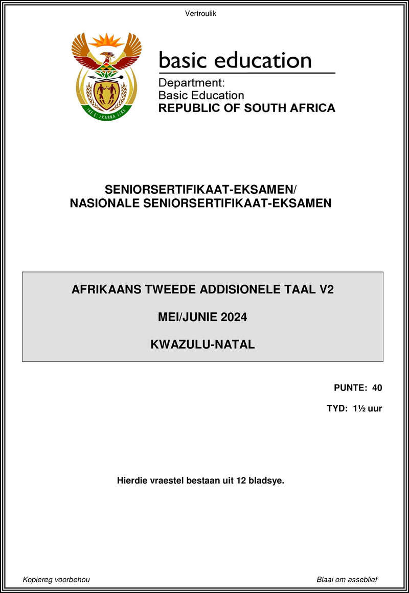 Afr Sal P2 May June 2024 Kwazulu Natal