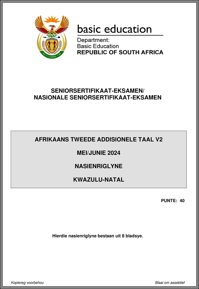 Afr Sal P2 May June 2024 Mg Kwazulu Natal