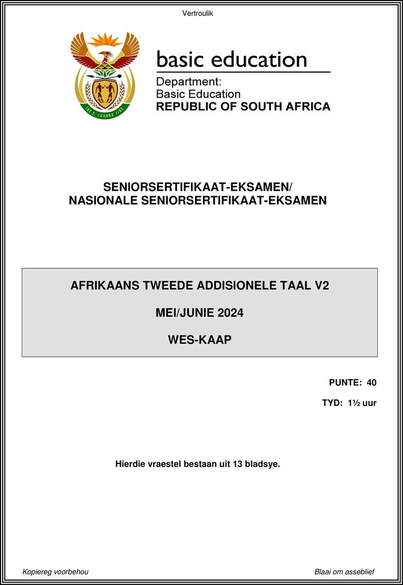 Afr Sal P2 May June 2024 Western Cape