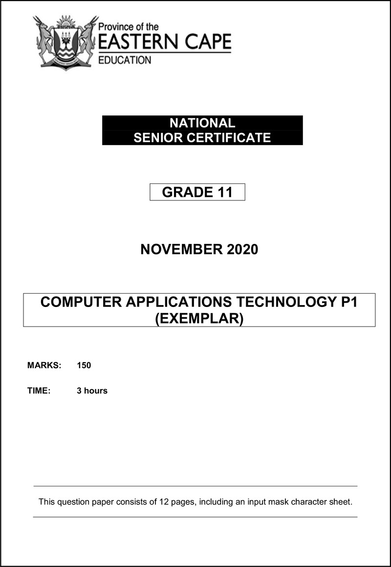Cat P1 QP Gr11 Nov 2020 Eng D