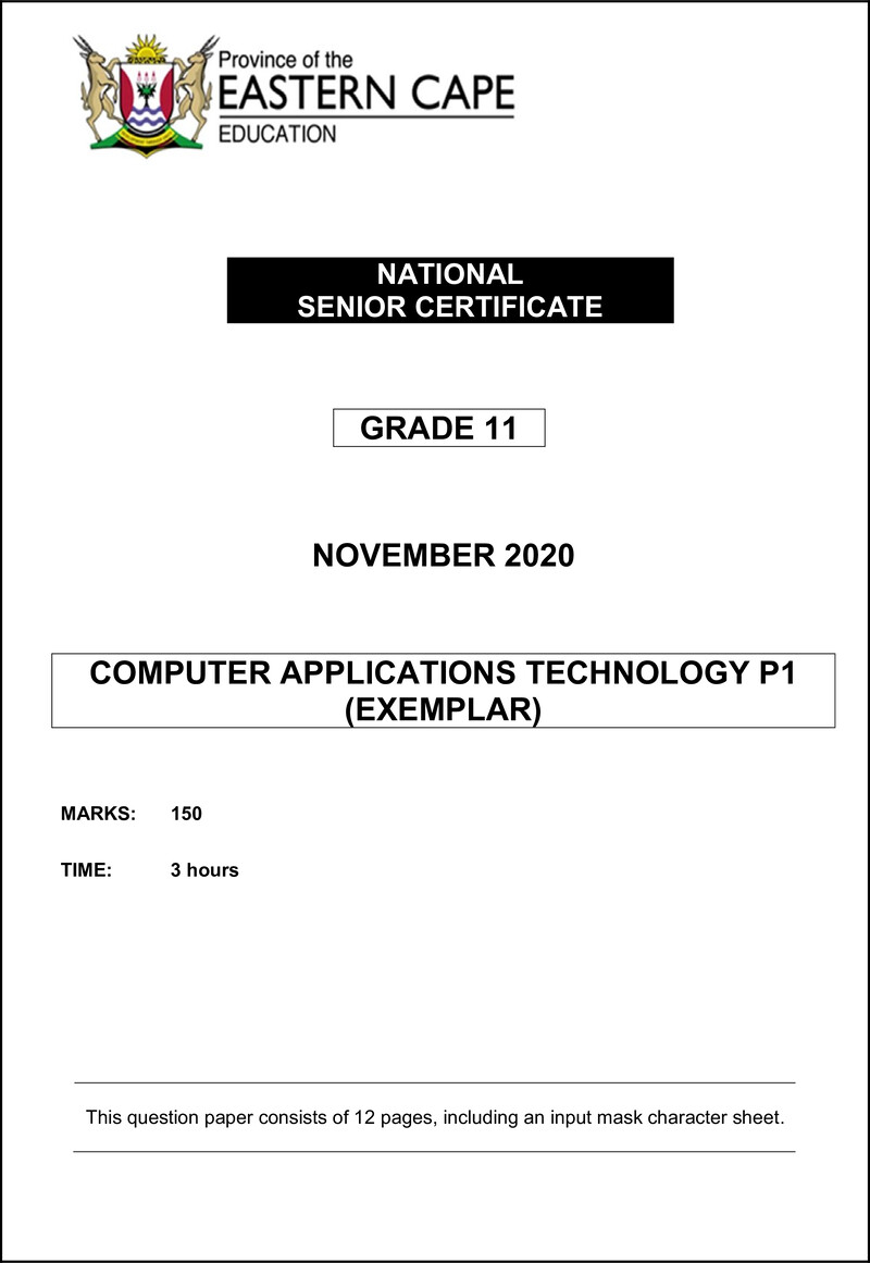 Cat P1 QP Gr11 Nov 2020 Eng