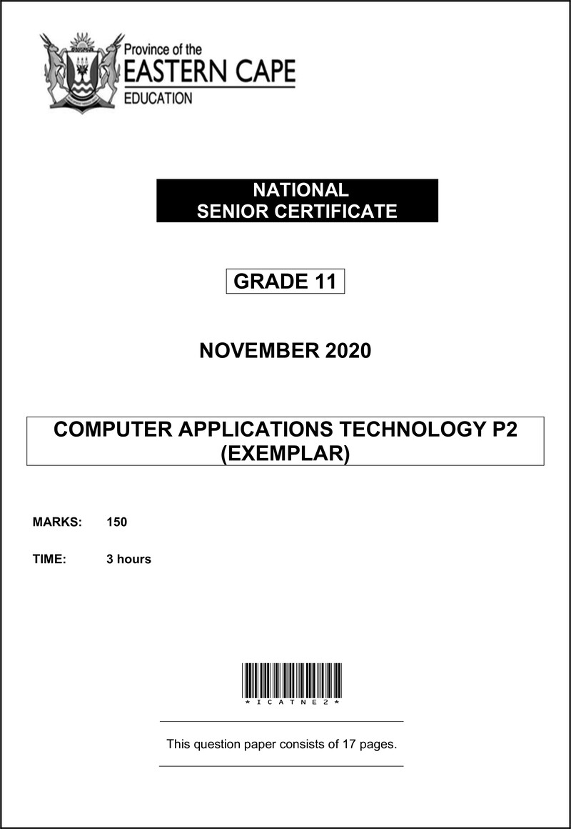 Cat P2 Gr11 QP Memo Nov2020 Eng D