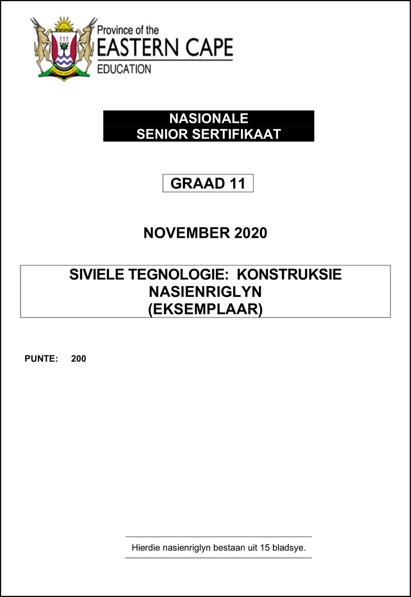 Cvlt Revised Gr11 Memo Afr Nov2020 Konstruksie