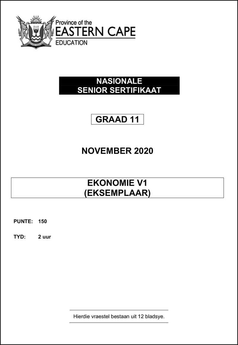 Econ P1 Gr11 QP Nov2020 Afr D