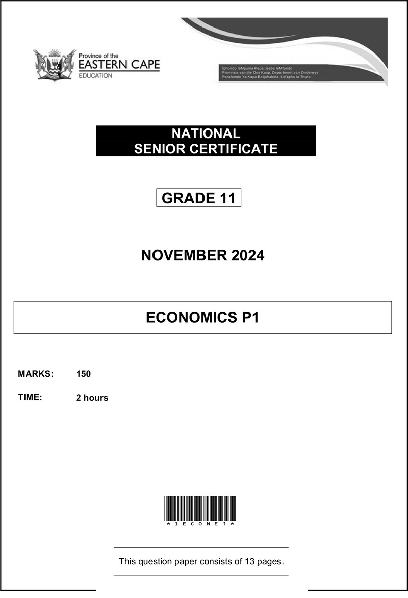 Economics P1 Gr11 QP Nov 2024 Eng D
