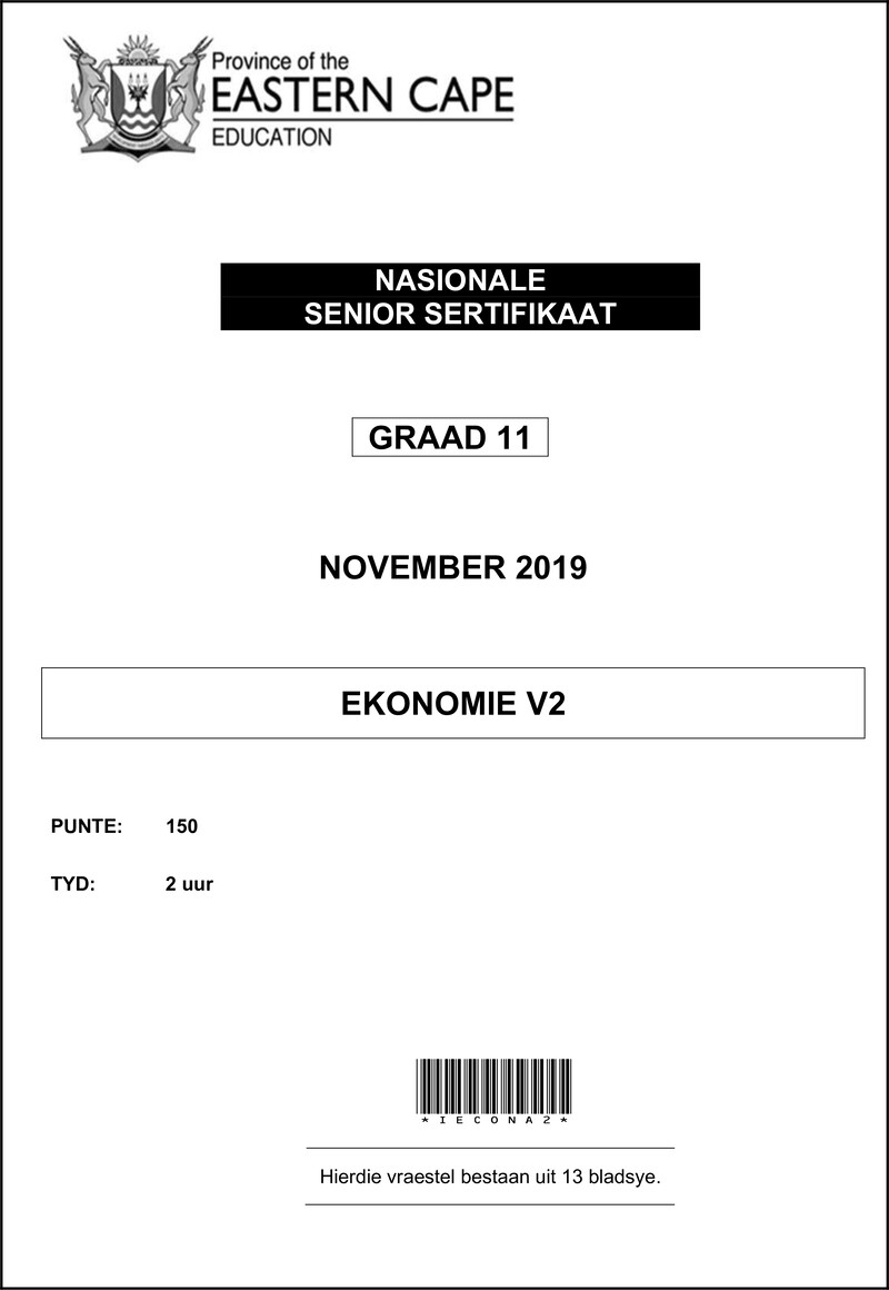 Economics P2 Gr11 QP Nov2019 Afr D