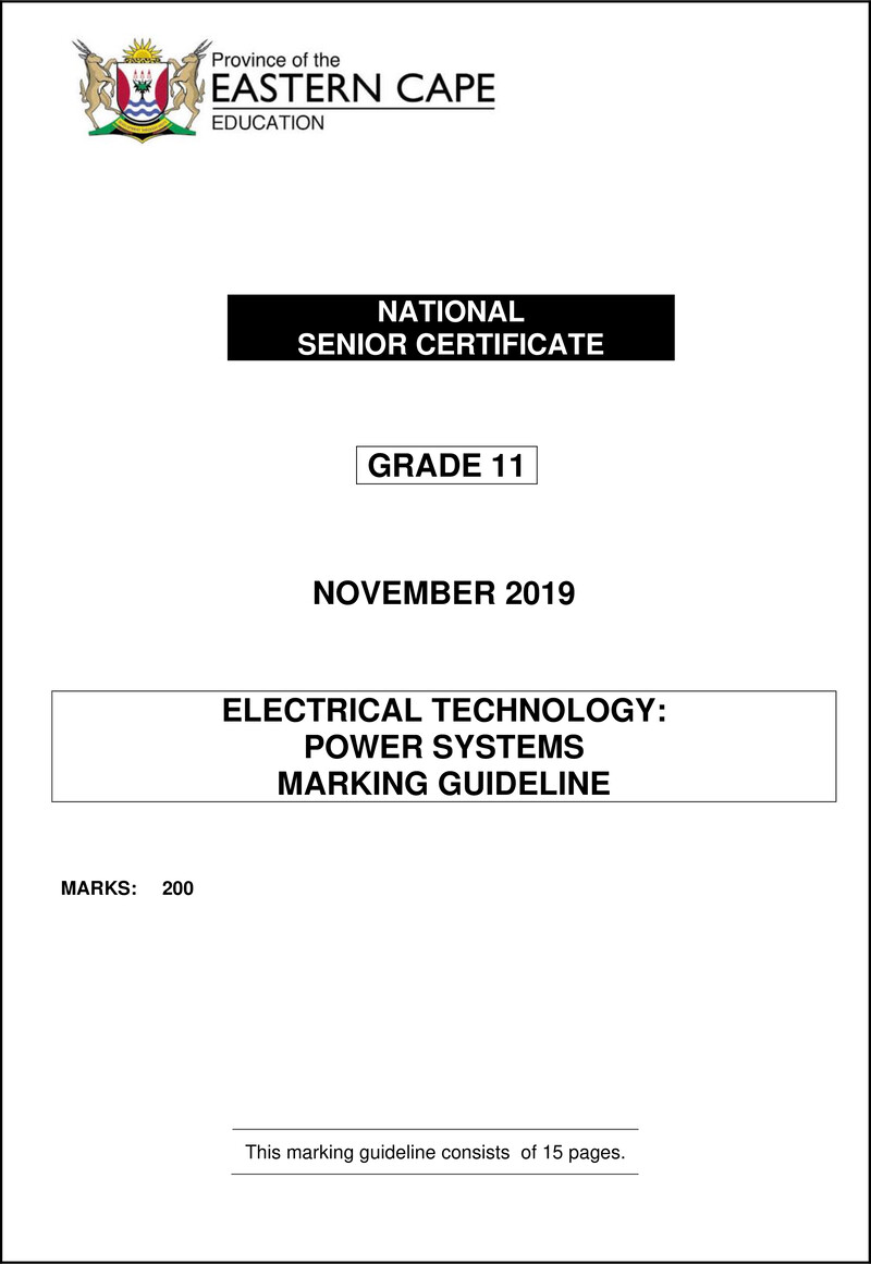 Elec Tech Gr11 Memo Nov2019 Systems Eng