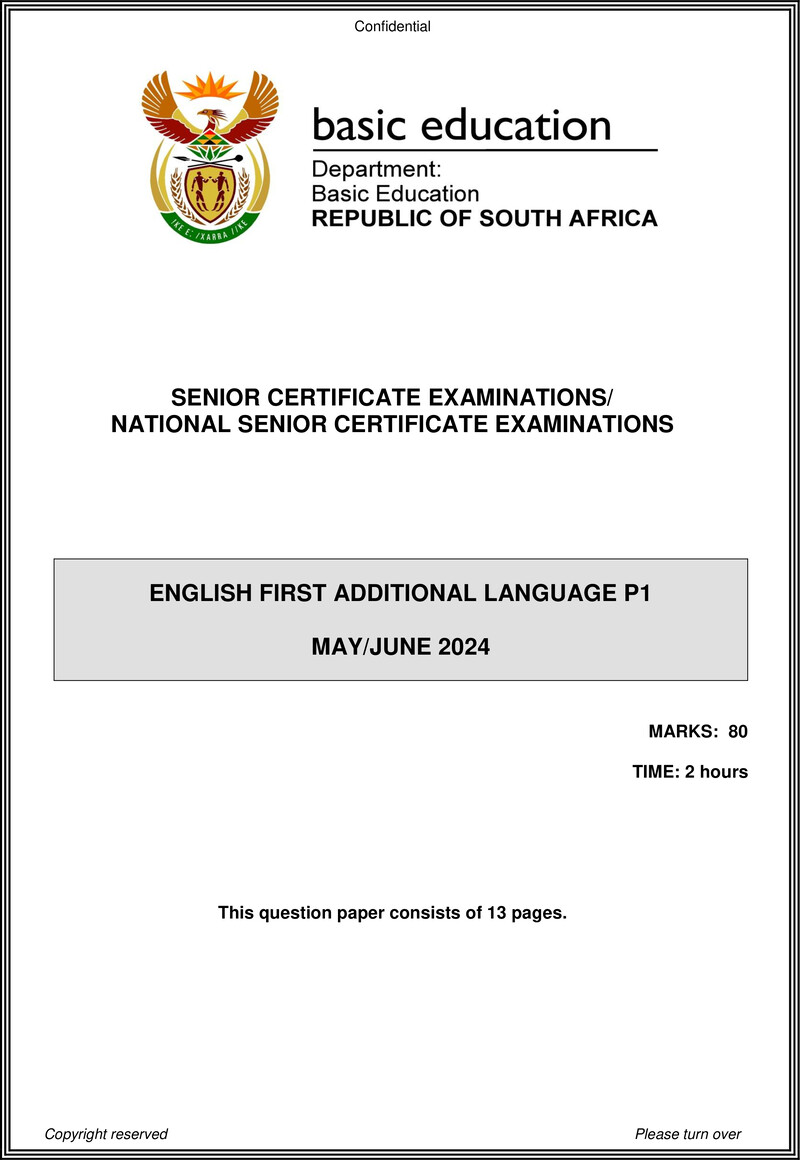 Eng Fal P1 May June 2024