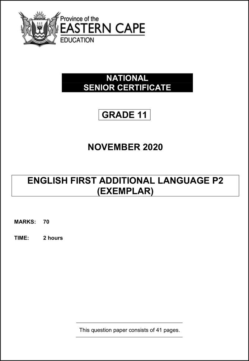 Grade 11 English past paper 2020 – eng fal p2 gr11 qp nov2020 d