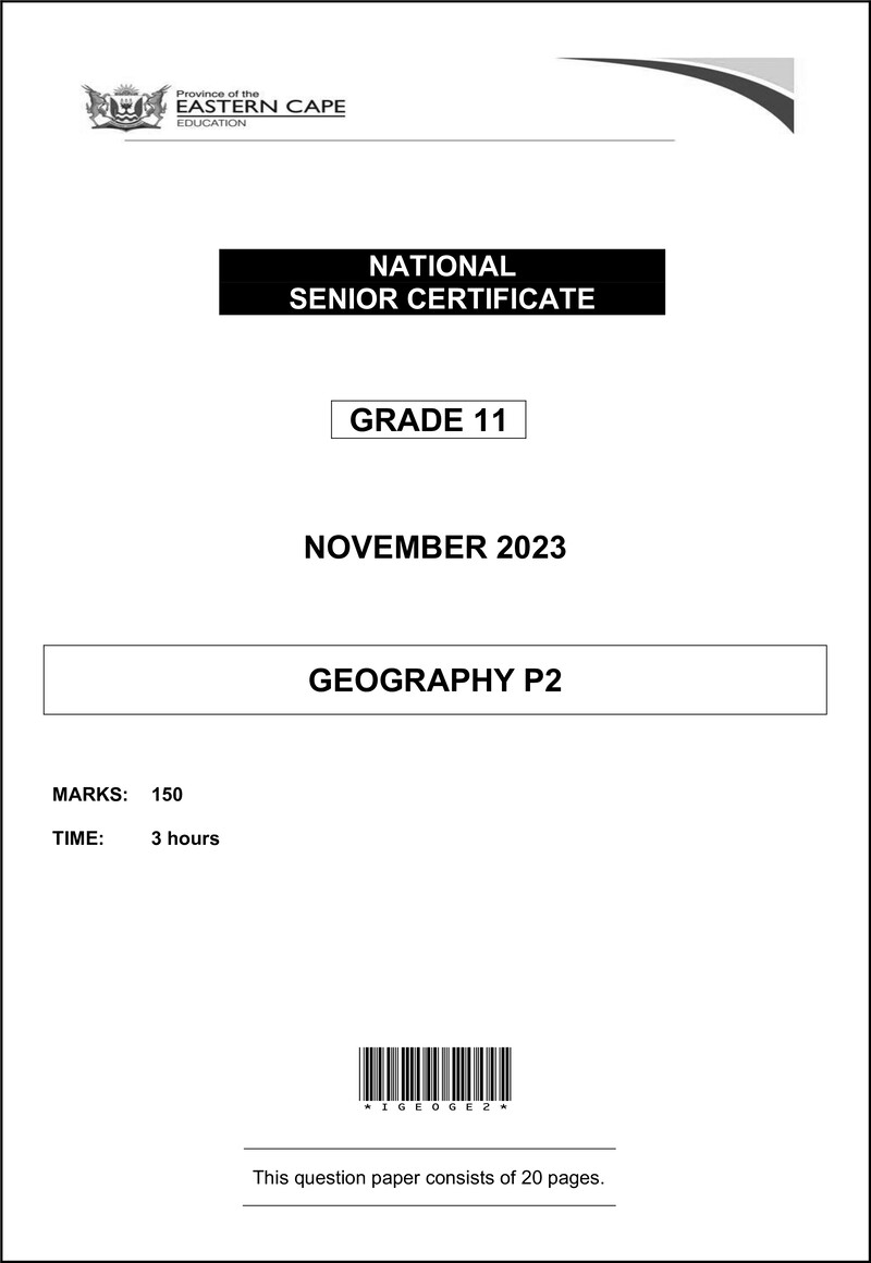 Geography P2 Gr11 QP Nov2023 Eng Dd