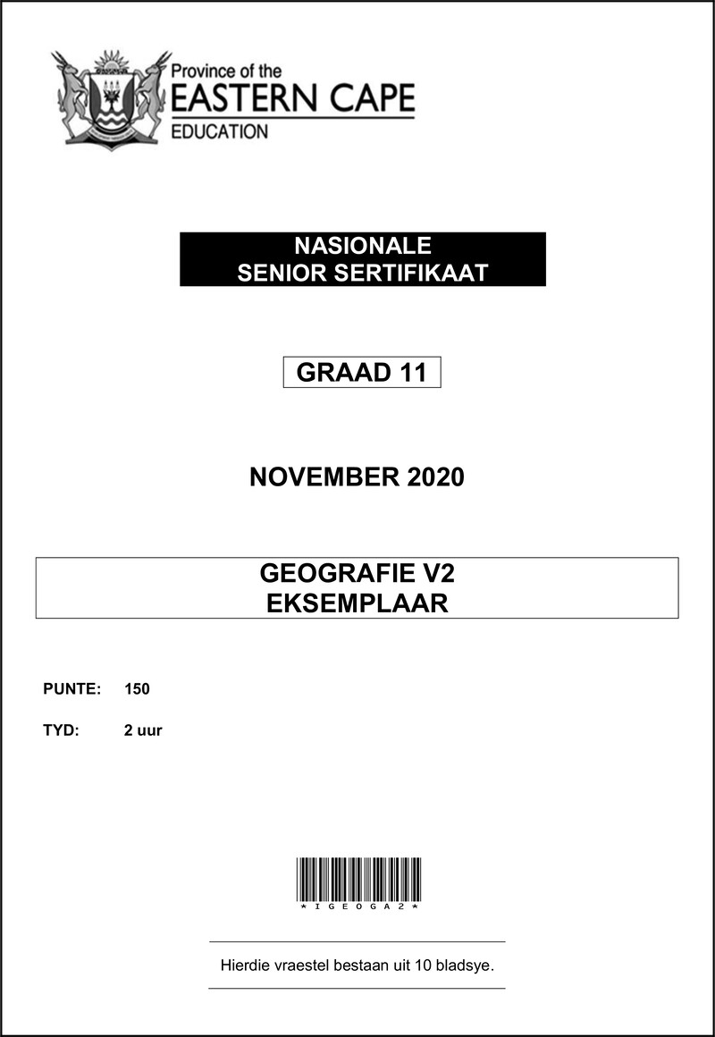 Geography P2 QP Annex Memo Gr11Nov2020 Afr A