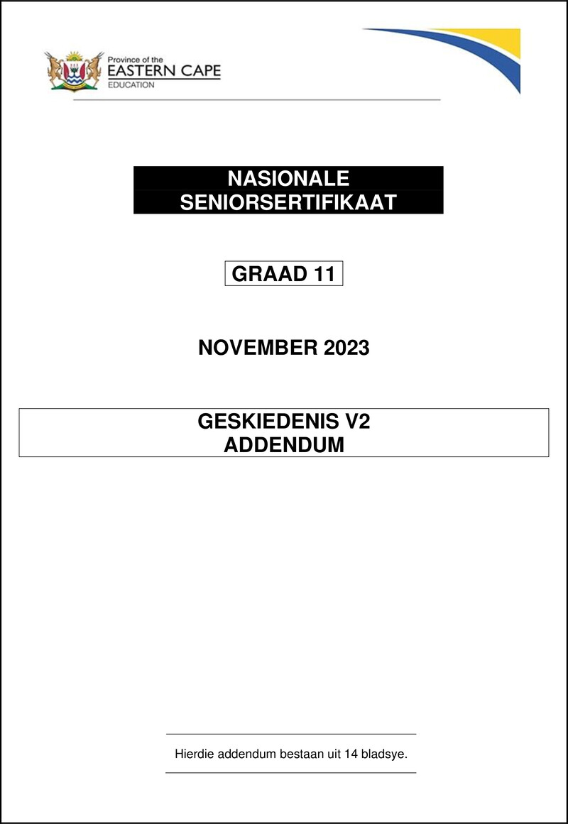 History P2 Addendum Gr11 Nov2023 Afr 1