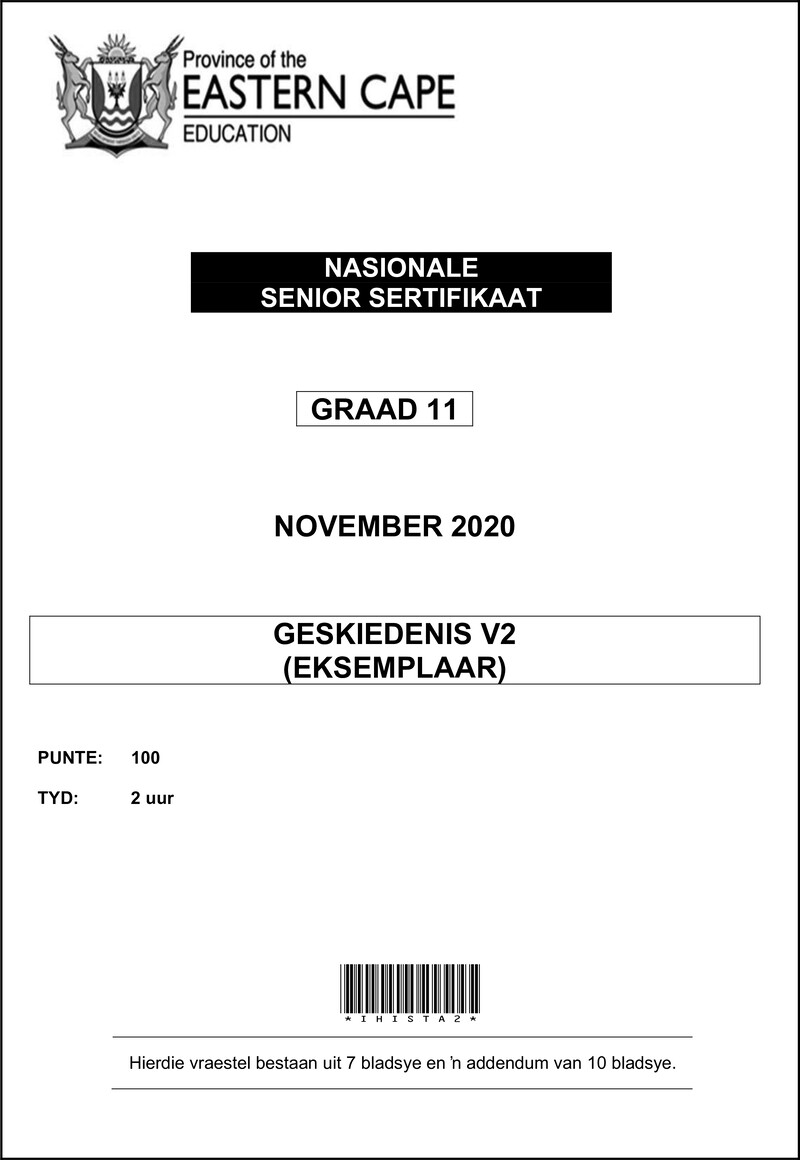 History P2 Gr11 QP Adden Memo Nov2020 Afr D