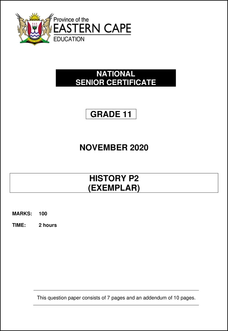 History P2 Gr11 QP Nov2020 Eng